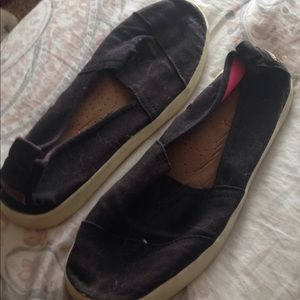 Black slip on shoes